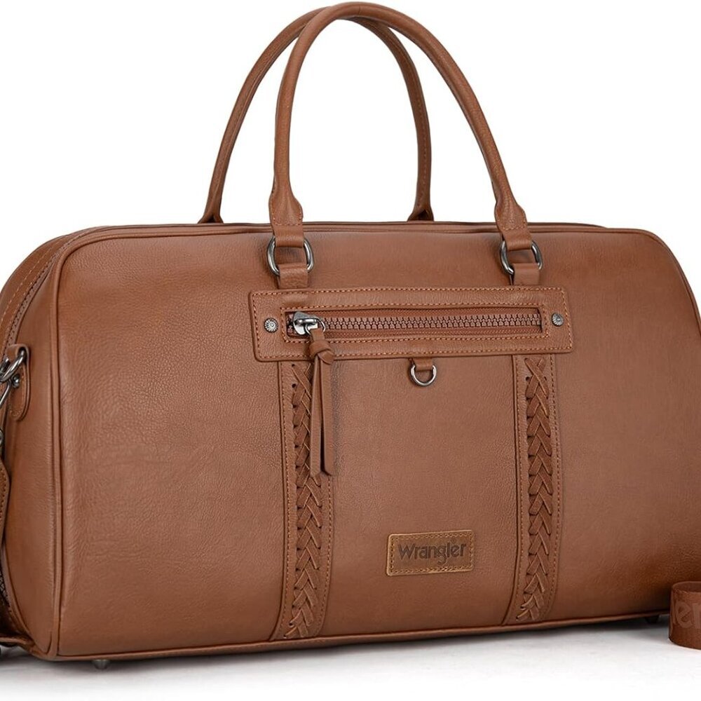 Wrangler Travel Duffel Bag Large Weekender Bag for Women Designer Carry on Overn